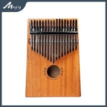 Mugig 17 Keys Kalimba Thumb Piano Solid Finger Sapele Wood Musical Instrument Student Gift Present F