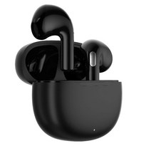 QCY 에일리팟 무선 블루투스 이어폰 3D 스티커, 블랙, T20