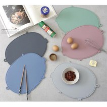 초기이유식준비물 소독가능 실리콘도마 안전 육아용품 주방도마 아기도마 어린이집 글램핑 가정용 펜션, 다크블루