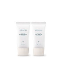 아로마티카 수딩 알로에 미네랄 선스크린 SPF50+ PA++++ 2개, 50g