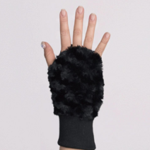 오른손 전용 겨울 방한손등토시 보온 골프겨울장갑 기모, 블랙