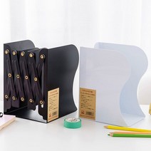 마켓비 이동식 책꽂이 학습 트롤리 미니 북엔드 책상 북카트 간이 북앤드 북트리 정리함, 화이트