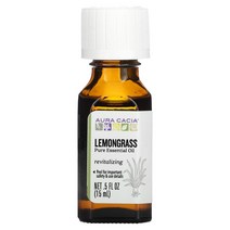 Aura Cacia 순수 에센셜 오일 레몬그라스 15ml(0.5fl oz), 0.5 액상 온스, 15ml