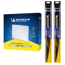 제네시스 G70 미쉐린 스탠다드 와이퍼+에어컨필터, MRS-CF-0066_(2017.09~), 650＋450_CF-0111