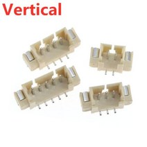 10PCS 125mm 커넥터 수평 SMD 수직직각 유형 수 JST 소켓 커넥터 234567891012P, 없음, Vertical SMD+7P