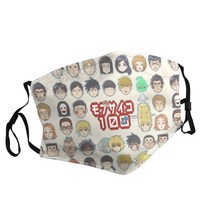 Mob Psycho 100-30 성인용 인쇄 마스크 일본 만화 영화 방진 빨 조절 가능