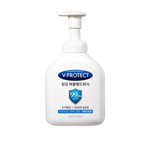 해피바스 브이프로텍트 버블 핸드워시, 500ml, 4개