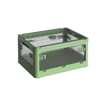 JHZC 캠핑폴딩박스 좋은 캠핑 파트너 모든 면에서 펼칠 수 있으며 상단도 열 수 있습니다 접는 디자인 간단한 조작과 쉬운 폴딩 캠퍼필드폴딩박스, 녹색, 중형 9004