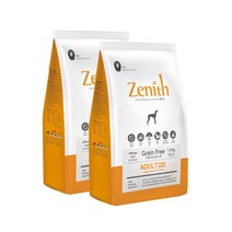 제니스 어덜트 1.2kg x 2개 습식 반건조 애견 강아지 사료