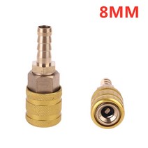 차박평탄화 평탄화매트 자동차 타이어에 대 한 휴대용 풍선 펌프 공기 척 팽창기 밸브 커넥터 클립 온 어댑, 05 Quick connect 8mm