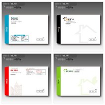 [디자인공방] 부동산 서류 봉투 인쇄 컬러 흑백 100매부터, 100매, 대봉투_흑백_체크레쟈크(330x245mm)