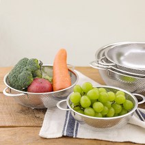 스텐비 양수 스텐 채반 채망 펀칭볼 소쿠리 19cm, 양수채반 25cm