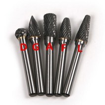 대리석연마6mm 샹크 1 pc 텅스텐 카바이드 밀링 커터 로타리 공구 Burr Dremel 용 더블 그레인 금속/대리석, 01 A 6X10