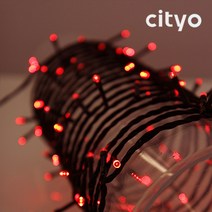 씨티오 LED 트리전구 연결형 100구, 적색