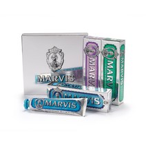 [마비스 코리아] 마비스 치약 3종 선물 세트 (클래식스트롱민트+아쿠아민트+자스민민트) 85ml x 3, 1개