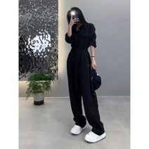 여성용 점프 슈트 신제품 패션 카고 팬츠 스트리트웨어 바디 긴 소매 루즈 캐주얼 하라주쿠