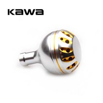 Kawa 낚시 릴 핸들 노브 직경 30mm 스피닝 휠 가공 금속 낚시 로커 노브 shimano 및 다이와 스피닝 릴, 실버 골드