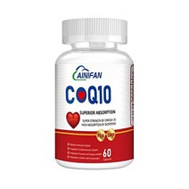 AiniFan CoQ10 500mg 60캡슐 Coenzyme Q10 유비퀴놀 오메가 3s PQQ