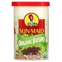 Sun Maid 썬메이드 캘리포니아산 유기농 오가닉 건포도 510g(18oz) 가정용 해외식료품