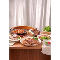 거상곳간 한돈 특수부위 뽈항정 연탄석쇠불고기 200g 고추장석쇠불고기 200g 직화통삼겹살 500g 3종 모둠세트 캠핑고기, 1개