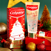 콜게이트 크리스마스 치약 95g 리미티드에디션 colgate, 1개