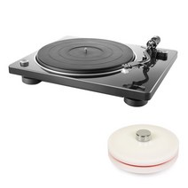 [DENON] 데논 DP-400 턴테이블 + LP 라벨보호기, 화이트