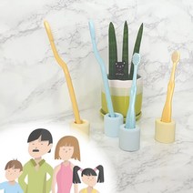 [10+1] 티디마켓 국산 친환경 유아 칫솔 어린이 생분해성 수지 치과칫솔 아기 미세모 제품 제로웨이스트, 1단계(만 2 ~ 3세), 스카이5개+옐로우5개