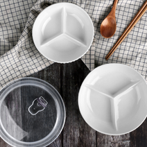 뚜껑있는 반찬그릇 나눔 찬기 3종 소형 중형 대형, 3.리프나눔찬기 대(2p)