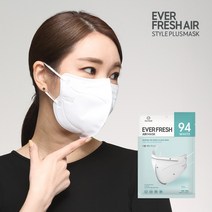 에버프레쉬 새부리형 KF94 패션 컬러 마스크 중형, 화이트, 25매