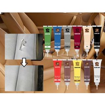 가죽복원제 핸들가죽복원 자동차시트복원 car leather repair cream auto scratch restore crack repair gel for car seat 홈, 다크 레드 20ml