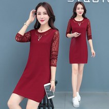 HOTLUX 레이스원피스 40대여성쇼핑몰 펀칭원피스 미니원피스193D