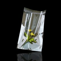 투명비닐 비타공 투명 접착 PP봉투 폴리백 42X55cm+4cm 100장, 투명 기본형