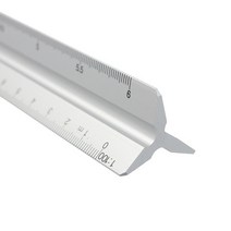 알루미늄 삼각 스케일자(30cm) (실버)