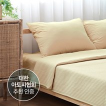 아토피협회 추천 알러지케어 이불 겸 패드 테라피 스프레드 SS, 버터