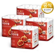 한예지 셰프 키친타올 4겹 100매 6롤, 4팩