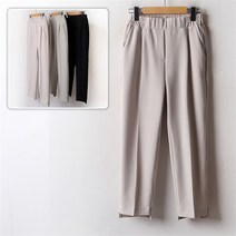 언발 밴딩 슬릿 슬랙스 302B872S 빅사이즈 여성