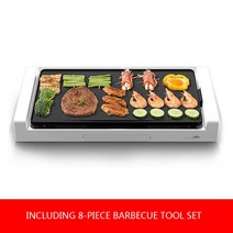 연기없는 연기먹는 안방 반반전기그릴 꼬치 바베큐 야외 가정용 가정용 무연 붙지 않는 바베큐 그릴 2-8, 01 220V_04 UK