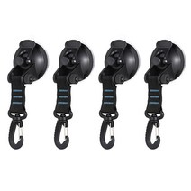 몽골텐트 자바라 천막 차광막 행사용 접이식 옥상캐노피 4 pcs 야외 흡입 컵 앵커 고정 후크 타이 다운 캠핑 방수포로 자동차 사이드 풀 방수포 다목적 후크 타프, 파란색, 협력사