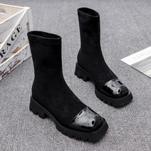 ZARA 자라 ST 스타일 오버솔 애나멜 삭스 첼시 앵클 부츠