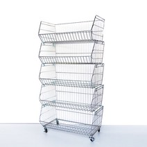 매대인 점볼박스 진열대 HS-500/HS-500-1~HS-500-4, 04.뉴점볼박스(750)/1단/바퀴있음