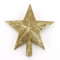 【크리스마스트리별】크리스마스 장식 크리스마스 트리 액세서리 크리스마스 트리 탑 스타 황금 다섯개 스타 크리스마스 트리 탑 장식 별, 20Cm 골든 스타, 하나