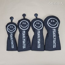 퍼터 뉴타입 PG스마일 골프채세트 클럽해드커버 우드커버 커버 개성적인 남녀 통용 스커트운동, T10-블랙 135UT모두 네 개