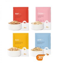 씽크라이크펫 강아지 화식 자연식 수제 사료 90g 4종소닭오리양 60팩, 08_소/양(각30팩씩/총60팩)