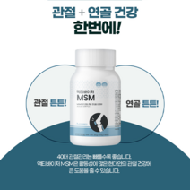 관절통증 안녕! 액티바이저 MSM 500정(4개월용), 255g/510mg/500정