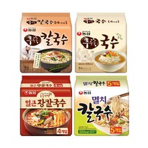칼국수모음 봉지라면 멀티 후루룩칼국수1p+후루룩국수1p+얼큰장칼국수1p+멸치칼국수1p / 총 4p, 17개입, 98g