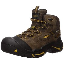 KEEN Utility 남성용 Braddock 미드 스틸 토 방수 작업화 캐스케이드 브라, Cascade Brown/Tawny Olive