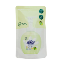 댕Ol몰 엘지 세균아꼼짝마 세꼼마 버블 핸드워시 그린허브향 리필파우치형식 200ml, 1개