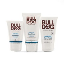 Bulldog Mens Skincare and Grooming 오일 컨트롤 스타터 키트 2개, Sensitive