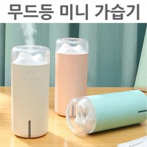 가습기 추천 네이처 무드등 미니가습기 USB 휴대용가습기 캔가습기 차량용가습기, 네이처 미니가습기-블루