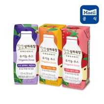 매일유업 상하목장 유기농주스 3종 혼합 24팩, 단품없음